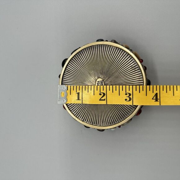 Olivia Riegel Trinket Box Candle Holder Jewelry Box Crystals Rhinestones NO LID - Picture 7 of 8